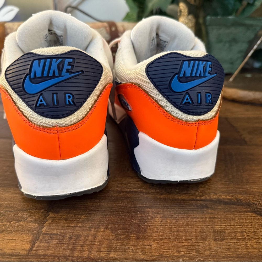 Nike Air Max 90 “White / Photo Blue / Total Orange” (AJ1285-104) – Men’s Size 10 - Picture 5 of 7